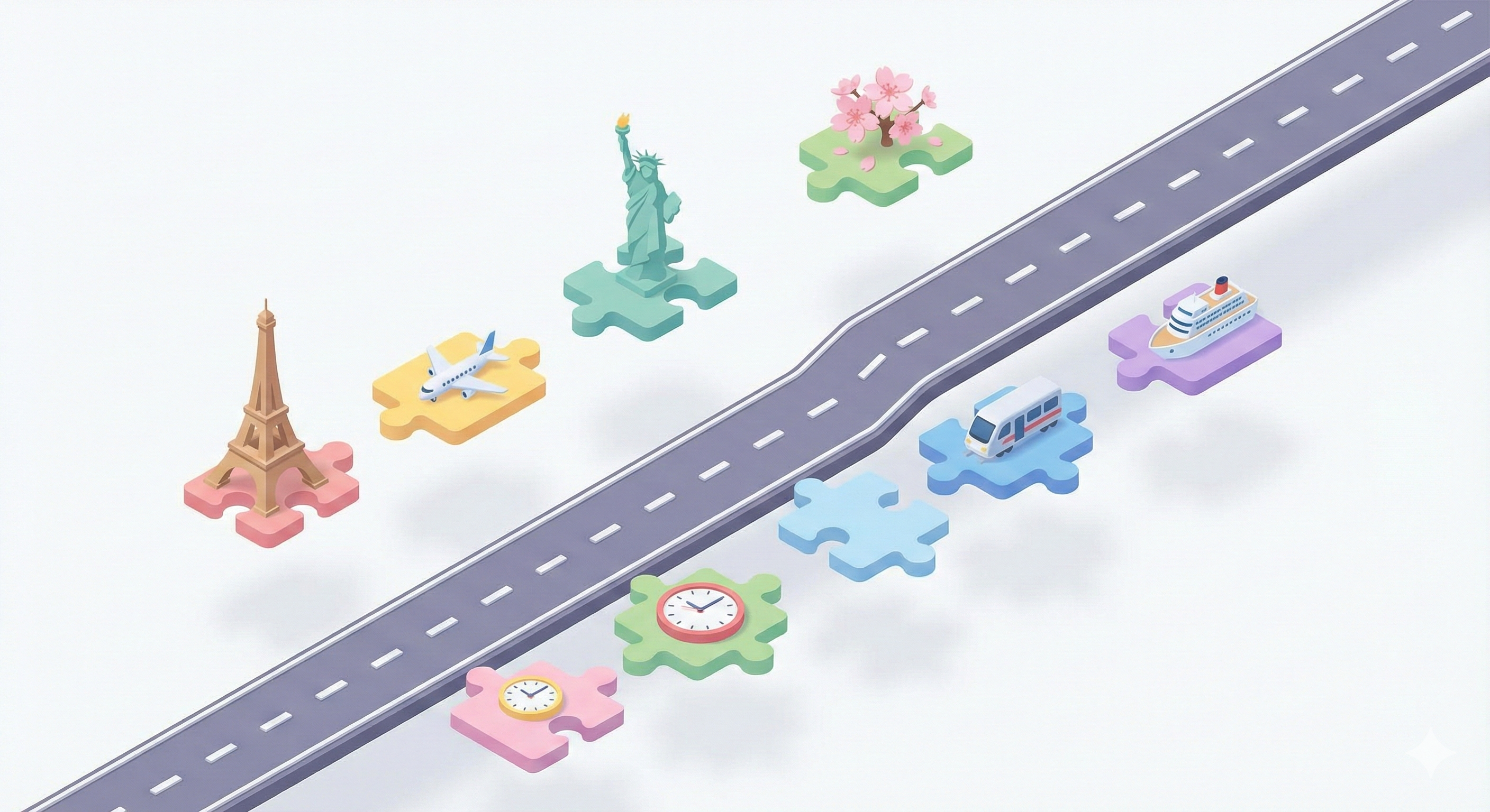 パズル感覚で旅程作成